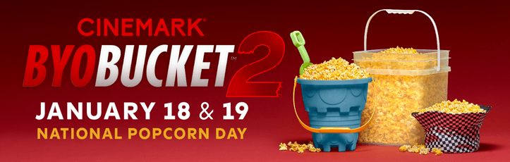 Cinemark Celebrates National Popcorn Day With "Bring Your Own Bucket" Offer image